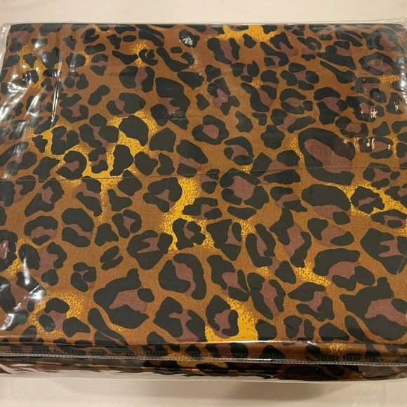 Leopard Animal Print California King Sheet Set NEW in Package The Linen … - Picture 2 of 4